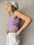 'Ulani' Cutout Round Neck Tank Top - Celes Fashion